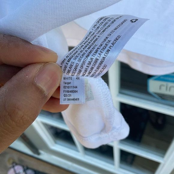 Ava & Viv NWT White Long Sleeve Blouse Shirt Size 4X - Picture 6 of 6